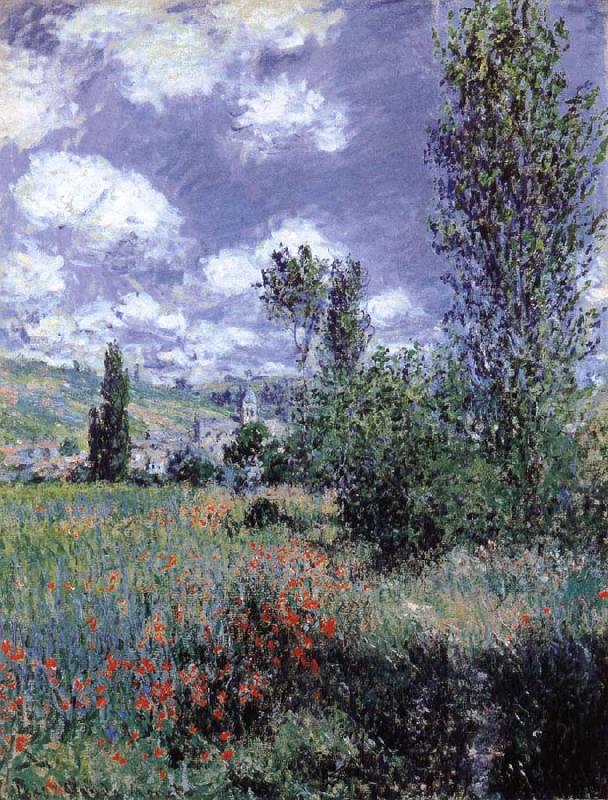 Claude Monet Lane in the Poppy Field France oil painting art
